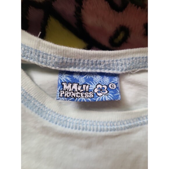 Maui Princess Size 6 Kids Juniors Girls Totally Charming 2000s Pastel Blue Shirt - Picture 6 of 7